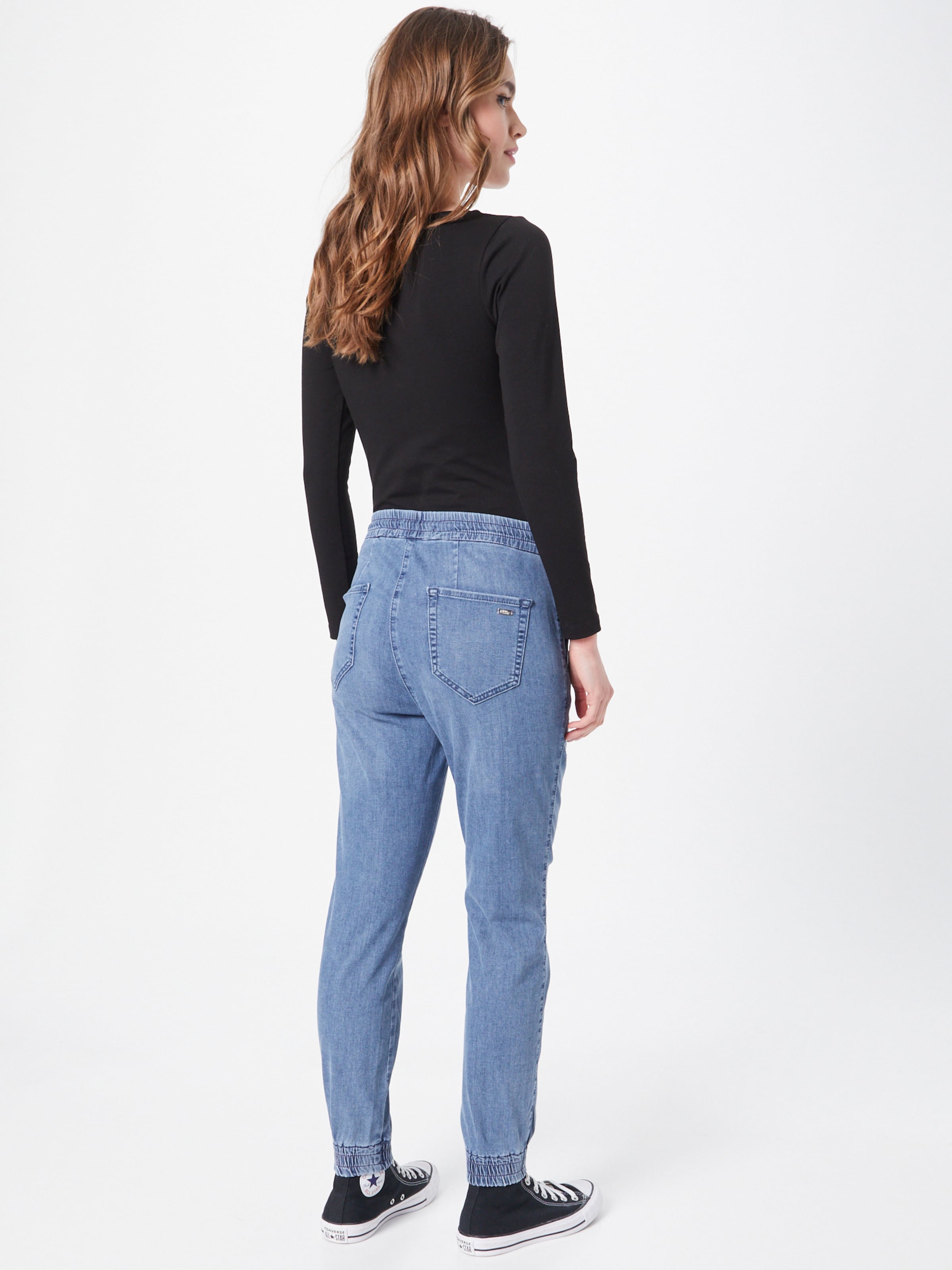 Frauen Jeans MAC Jeans 'EASY' in Blau - QH63121