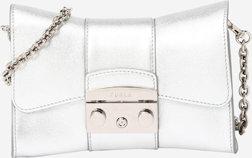 FURLA - Bolso de hombro 'METROPOLIS' en plata: frente