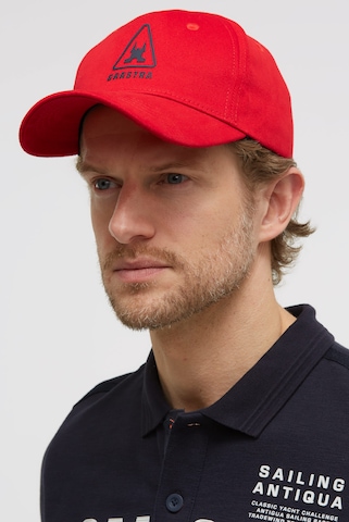 Gaastra Basecap mit Rubber Artwork in Rot: Vorderseite