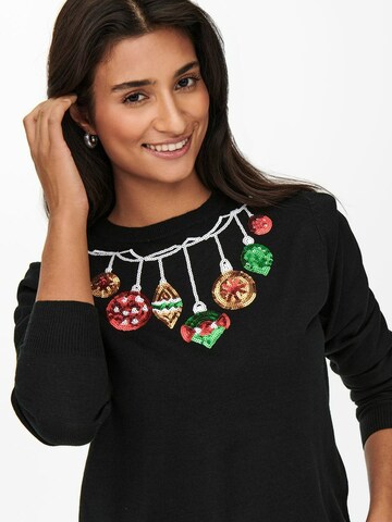 ONLY Sweater 'XMAS' in Black