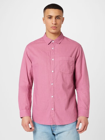 Cotton On Средняя посадка Рубашка 'ASHBY' в Ярко-розовый: спереди