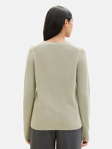 TOM TAILOR Sweater in Green