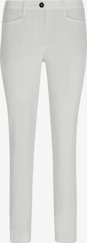 MADELEINE Slim fit Chino trousers in White: front