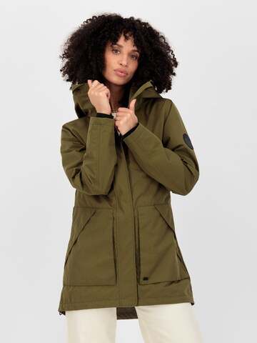 Parka di mezza stagione 'ArlettaAK A' di Alife and Kickin in verde: frontale