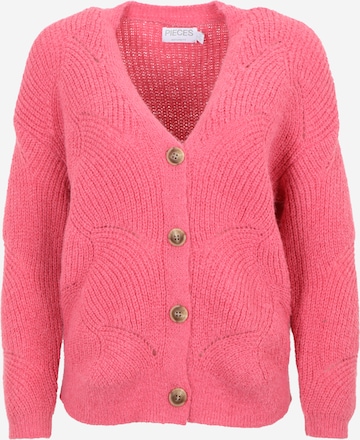 Pieces Maternity Knit Cardigan 'Ofelia' in Pink: front