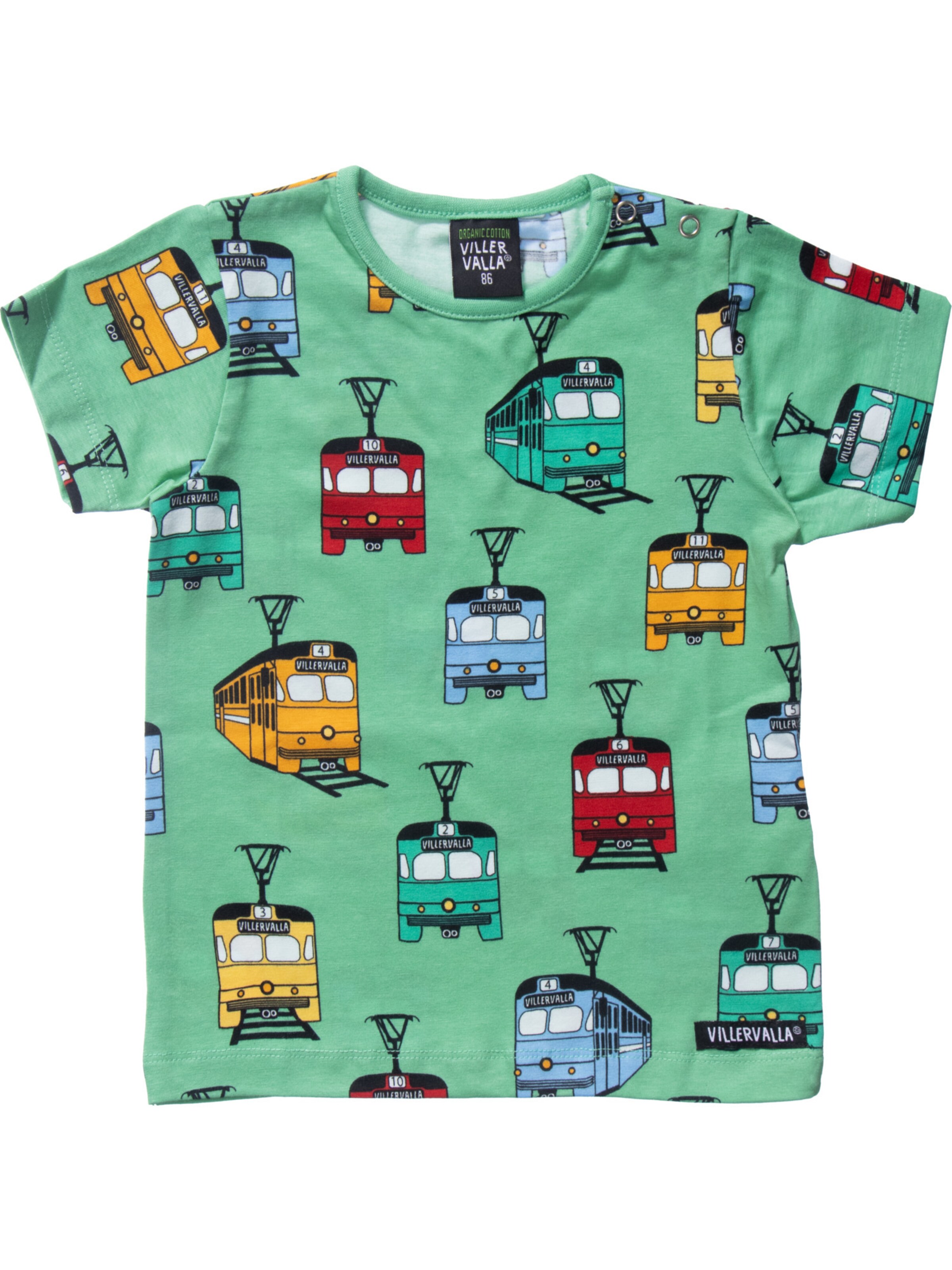 Villervalla Shirt '0079MSA' in Sky blue / Yellow / Apple / Fire red, Item view