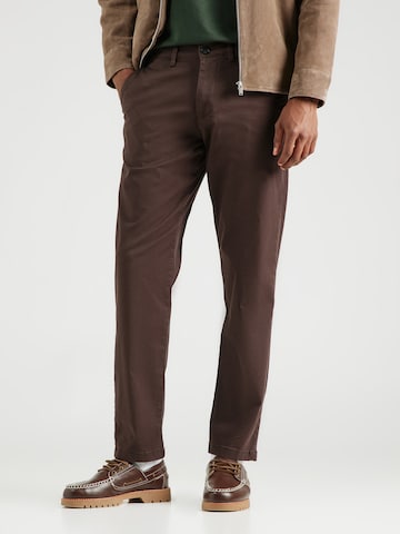 SELECTED Regular Chino 'SLHNew Miles' in Bruin: voorkant