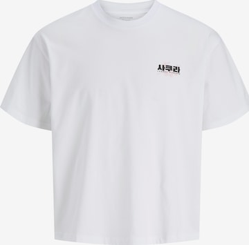 JACK & JONES Tričko 'JORKEN' – bílá: přední strana