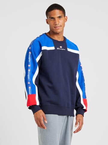 Champion Authentic Athletic Apparel Sweatshirt in Blau: Vorderseite
