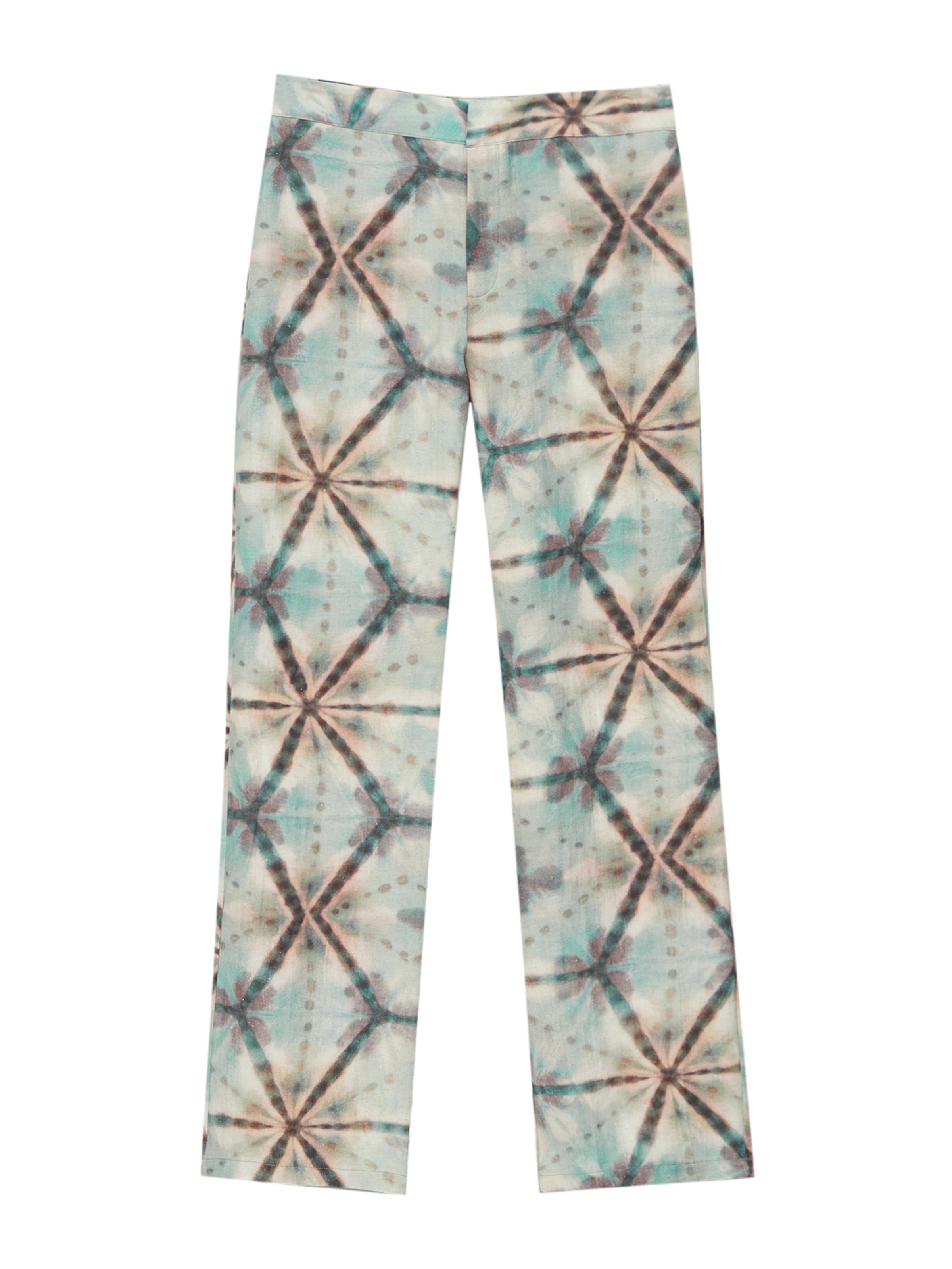 Pull&Bear Regular Hose in Grün: Vorderseite