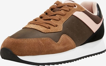 ESPRIT - Zapatillas deportivas bajas en marrón: frente