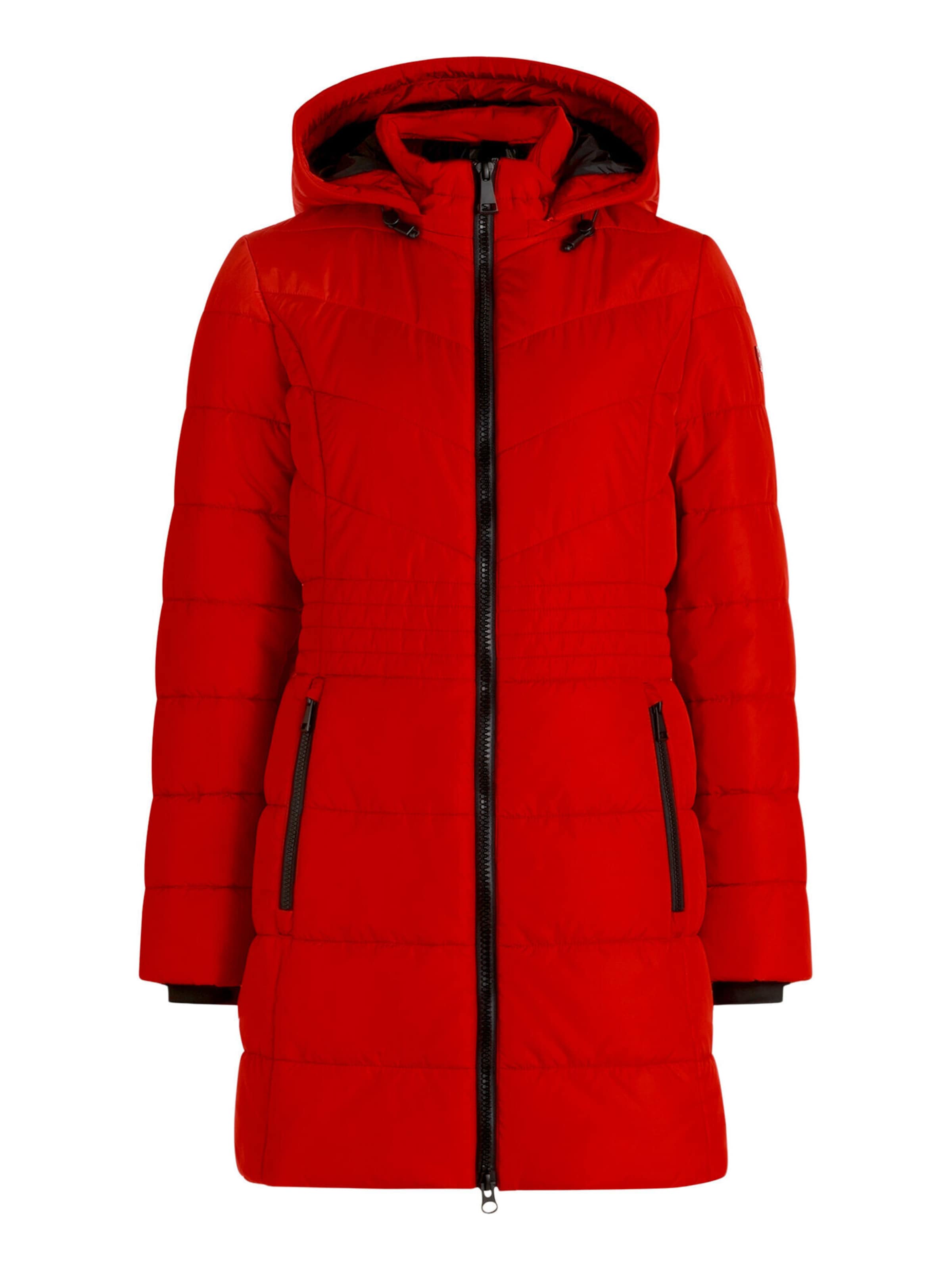 Betty Barclay Steppjacke mit abnehmbarer Kapuze in Rot: Vorderseite