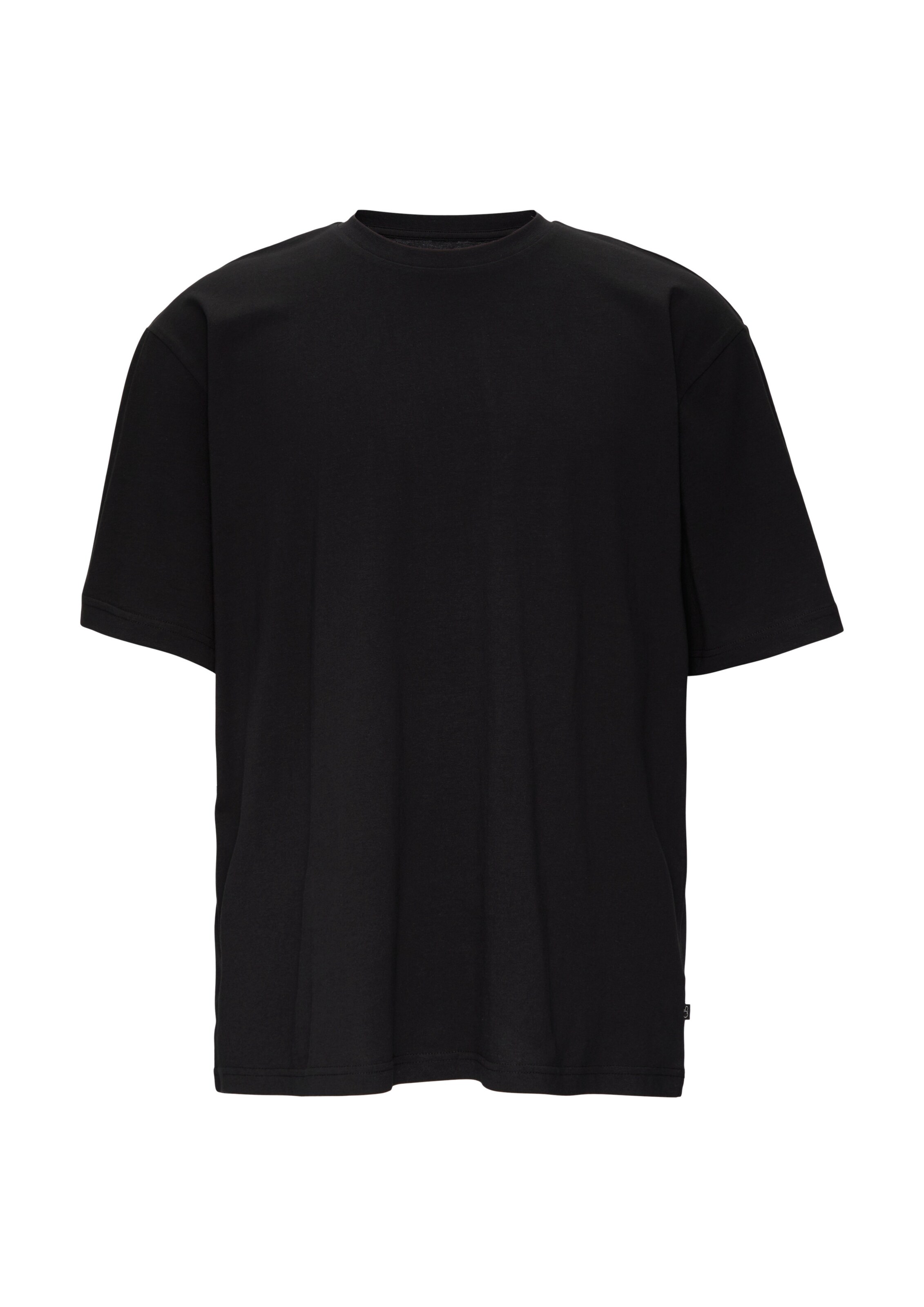 T-Shirt QS en noir : devant