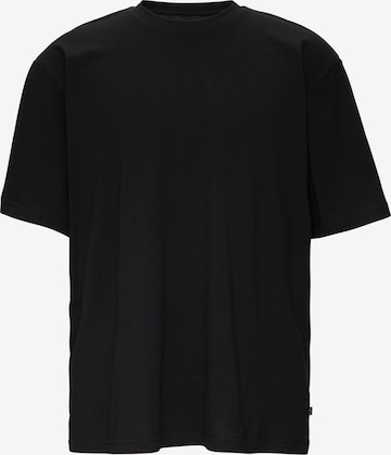 T-Shirt QS en noir : devant