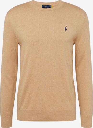 Polo Ralph Lauren Pull-over en camel / bleu marine, Vue avec produit