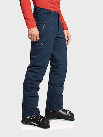 Schöffel Regular Outdoor Pants 'Weissach' in Blue