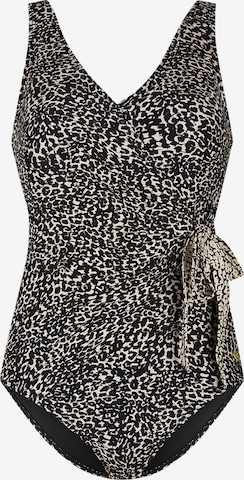 Classique Maillot de bain 'V-Neck Padded' Ten Cate en marron : devant