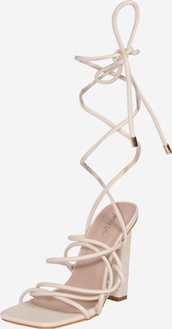 Nasty Gal Sandale in Beige: predná strana