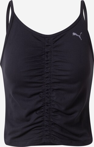 PUMA - Top deportivo en negro: frente