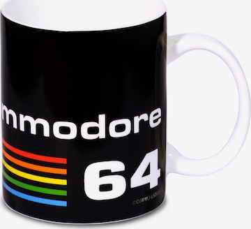 LOGOSHIRT Cup 'Commodore C64' in Black: front