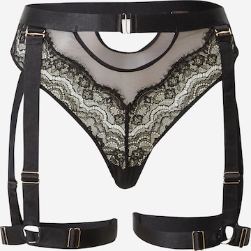 Hunkemöller String 'Aurelia' i sort: forside