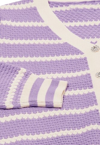 SANIKA Gebreid vest in Lila