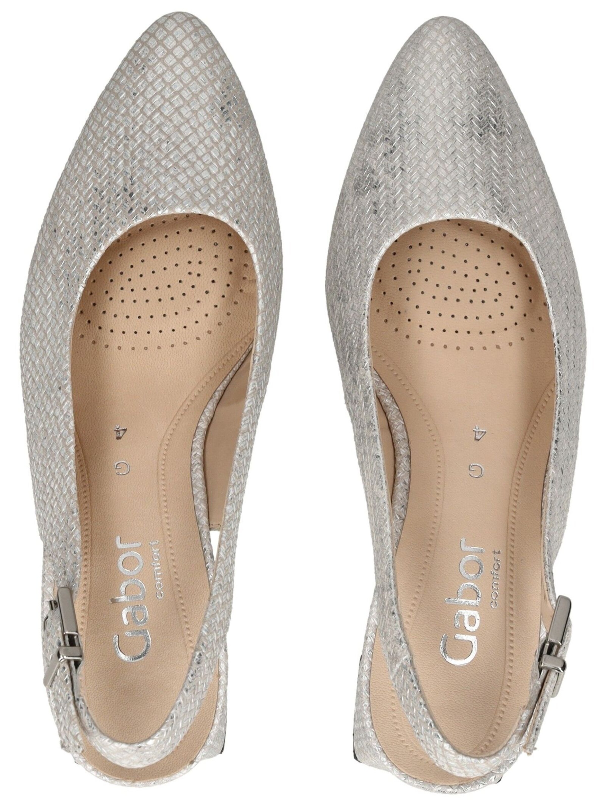 Décolleté sling di GABOR in argento