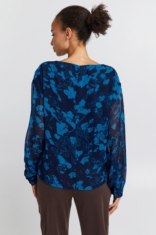 ICHI - Blusa 'CHIFFY' en azul