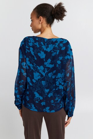 ICHI Bluse 'CHIFFY' in Blau