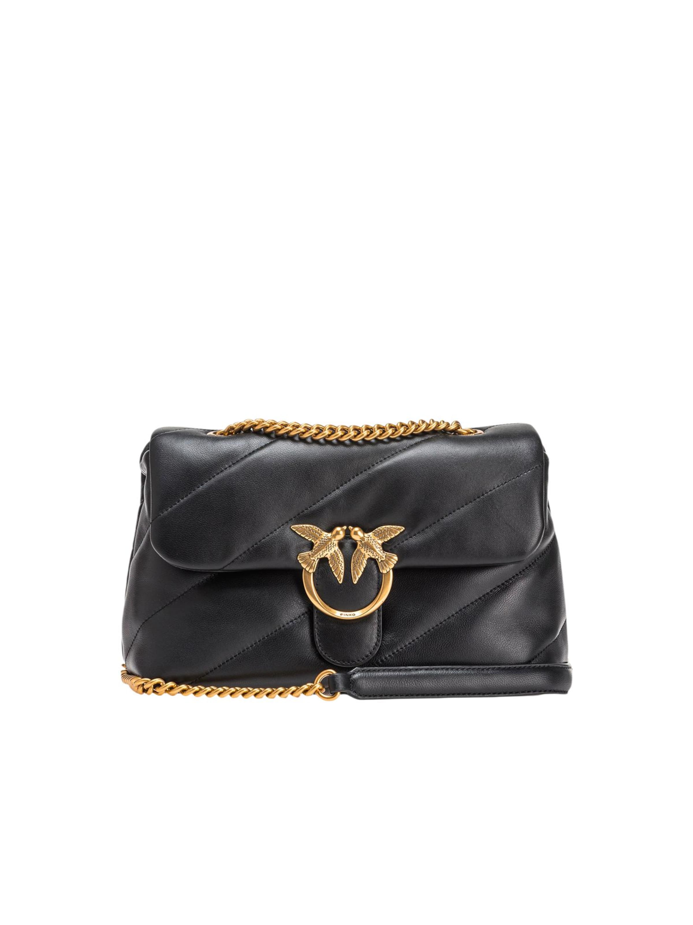 PINKO - Bolso de hombro 'LOVE PUFF CLASSIC CL SHEEP NAPPA 100038 A0F2' en negro: frente