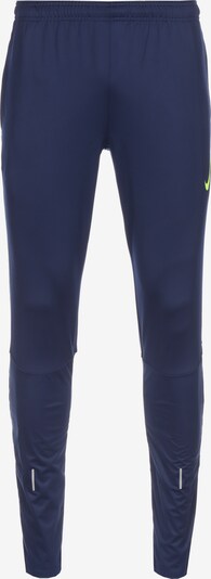 NIKE Workout Pants in Dark blue / Lime, Item view