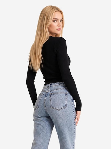 GUESS Sweater 'LS VN ELLIE SWTR W6YR10 Z0949' in Black