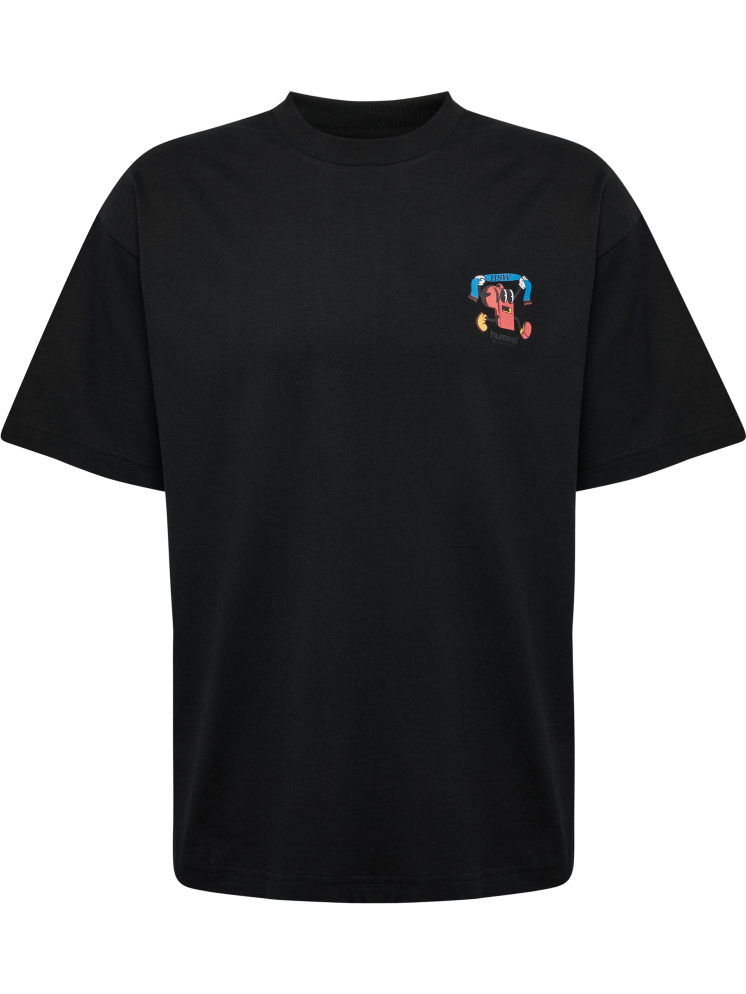 Hummel Shirt in Zwart: voorkant