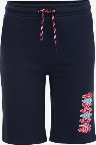 WE Fashion Regular Broek in Blauw: voorkant