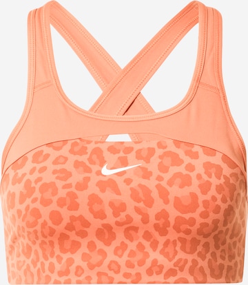 NIKE - Soutien Bustier Soutien de desporto em laranja: frente