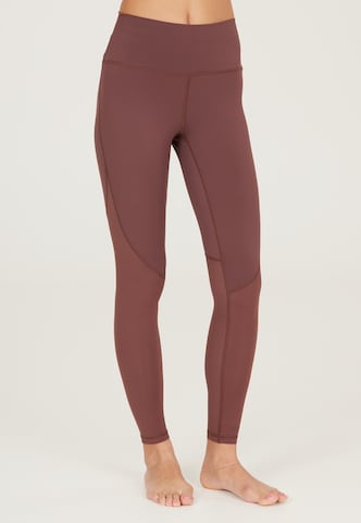 Athlecia Slim fit Workout Pants 'Elisary' in Red: front
