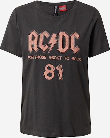 ONLY Shirt 'AC/DC LIFE TOUR' in Grey: front