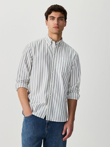 Next Средняя посадка Рубашка в Синий: спереди