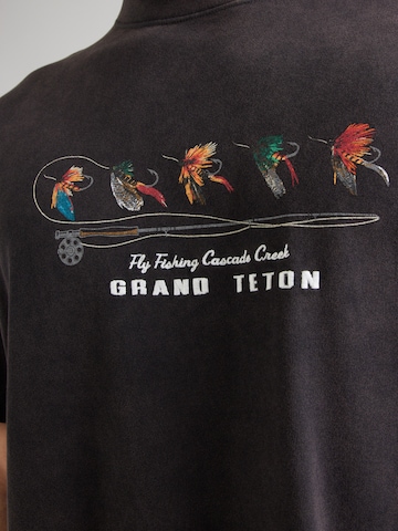 Maglietta 'COUNTRYSIDE' di Abercrombie & Fitch in nero