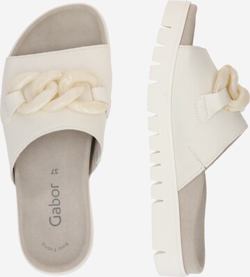 GABOR Mules in White