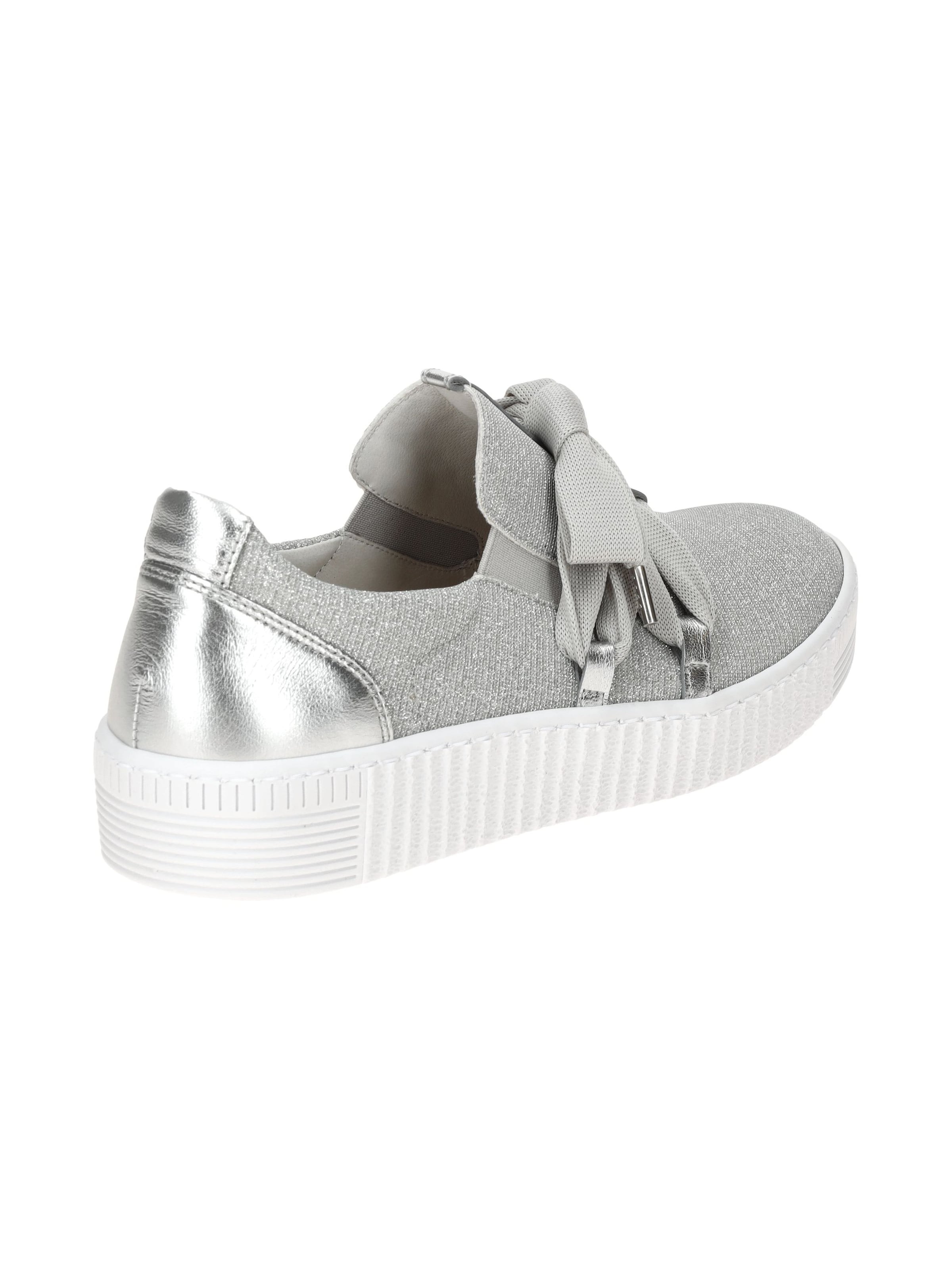 GABOR Hausschuh 'Gabor Schuhe silber grau Glitzer Slipper 83.333.61'‌‌‌‌‌‌‌‌ in Silber
