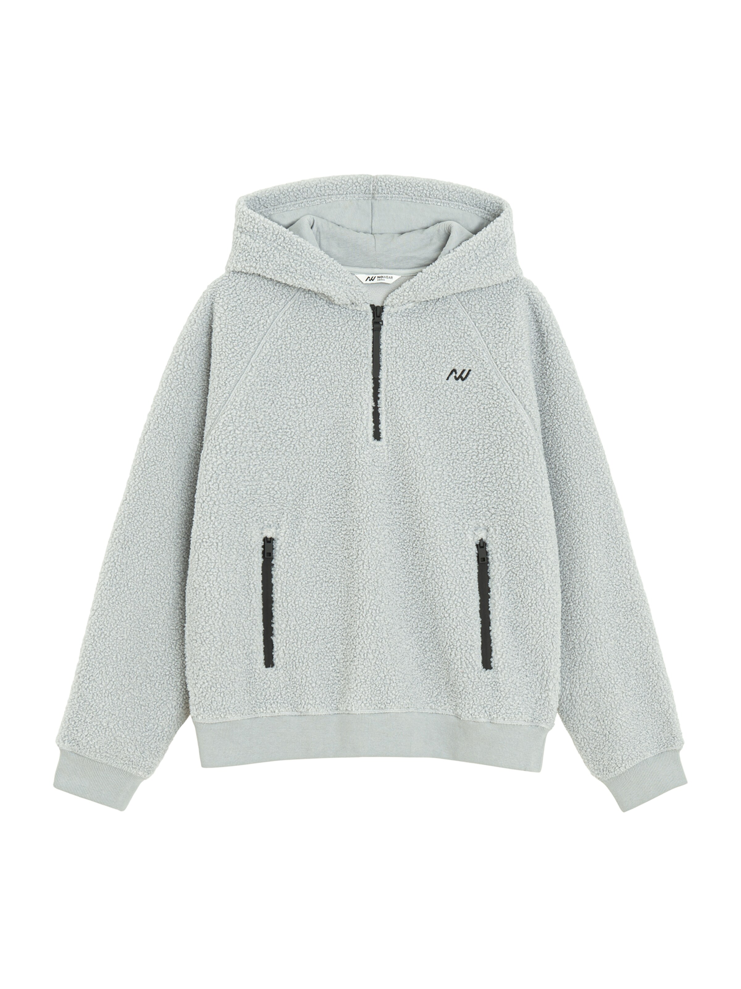 Giacca di felpa di NoWear in grigio: frontale