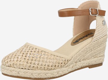 Refresh Sandals in Beige: front