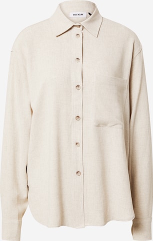 WEEKDAY Blouse in Beige: voorkant