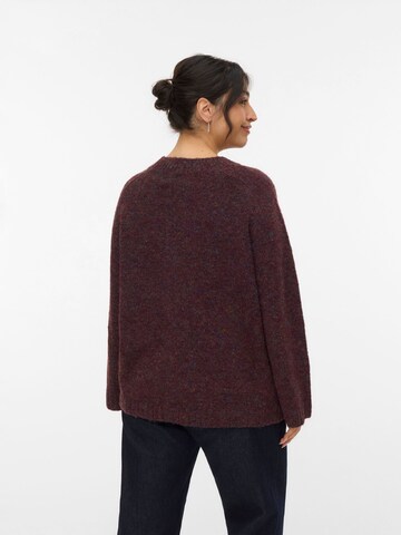 Vero Moda Curve Sweater 'VMCingrid' in Red
