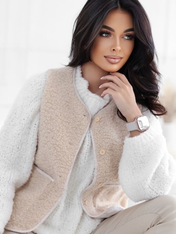 Madnezz House Vest i beige: forside