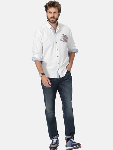 BABISTA Regular fit Button Up Shirt ' Lucidoro ' in White