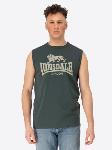 LONSDALE Koszulka 'Clopton' w kolorze zielony: przód