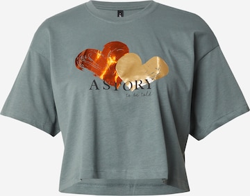 T-shirt 'ONLHENNY' ONLY en vert : devant
