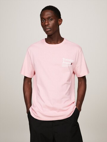 Tommy Jeans Shirt in Roze: voorkant